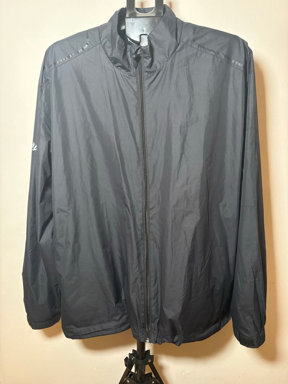 Callaway Men's Full Zip Windbreaker Golf Jacket Black XL Polyester